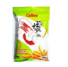 CALBEE PRAWN CRACKERS SPICY 90G