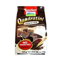 LOACKER COCOA & MILK 125G