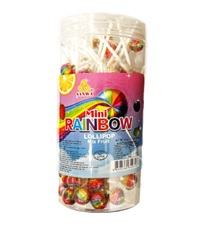SANWA MINI RAINBOW LOLLIPOP 100X3.5gm