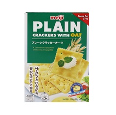 MEIJI PLAIN CRACKERS OAT (S) 104g