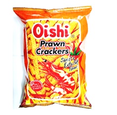 OISHI PRAWN CRACKERS EXTRA HOT 90G