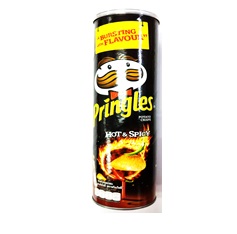 PRINGLES HOT & SPICY 12X134G
