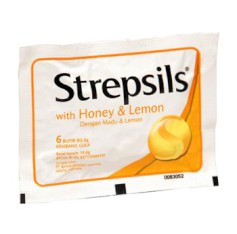 (PKT) STREPSILS HONEY LEMON 6s (LO)