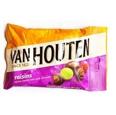 VAN HOUTEN RAISINS MILK CHOCO 80G
