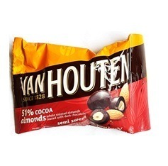 VAN HOUTEN SEMI SWEET ALMONDS 80G